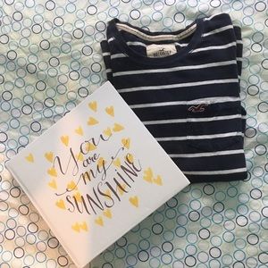 Long sleeve navy blue